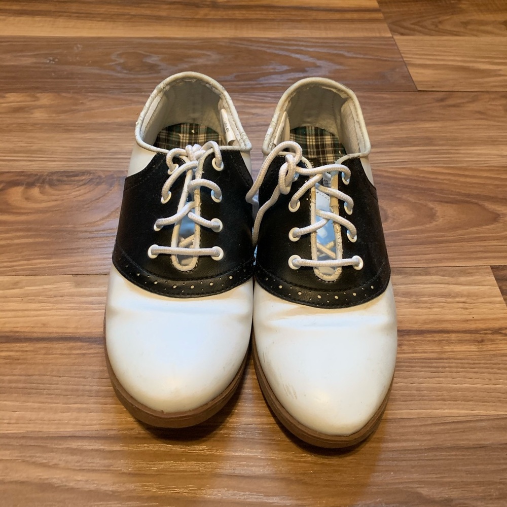 Black and white sneakers